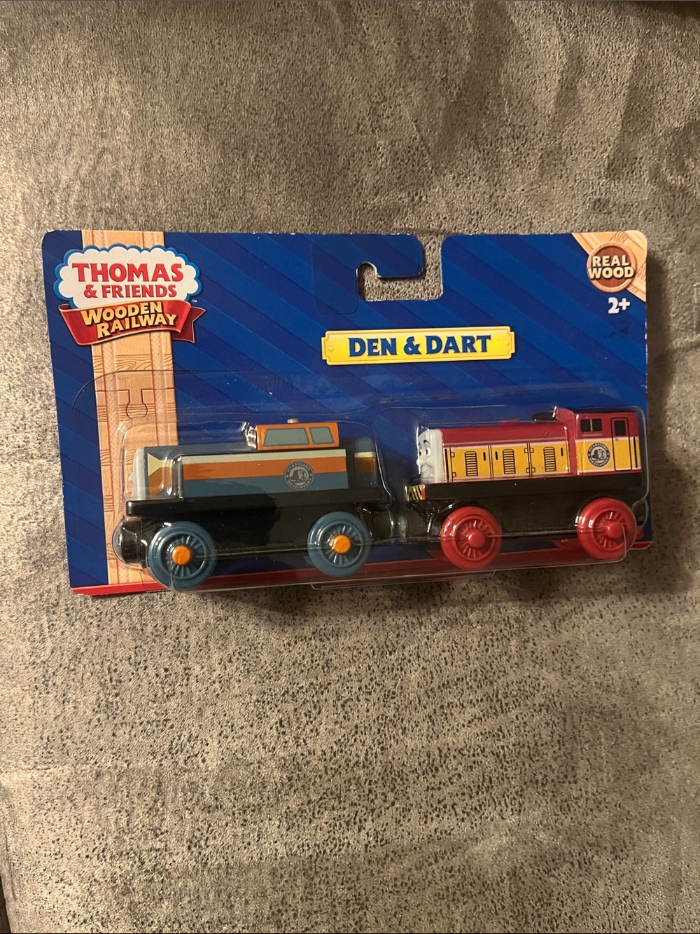 NIP Thomas & Friends Wooden Railway Den & Dart 2-Pack Fisher Price Train Set